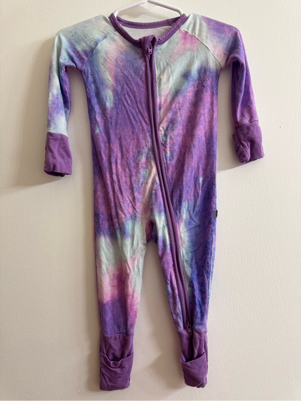 Little Sleepies Purple Watercolor Onesie